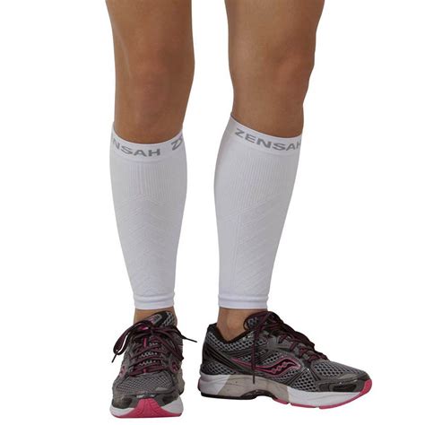 Zensah Running Leg Compression Sleeves Shin Splint Calf Compression