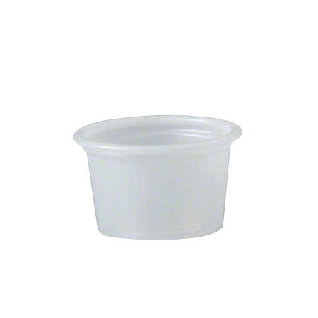 NetChoice Plastic Soufflé Portion Cup 2 oz Translucent Acorn