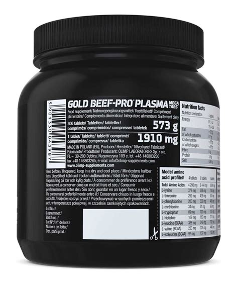 Gold Beef Pro Plasma Mega Tabs Olimp Su Zumub