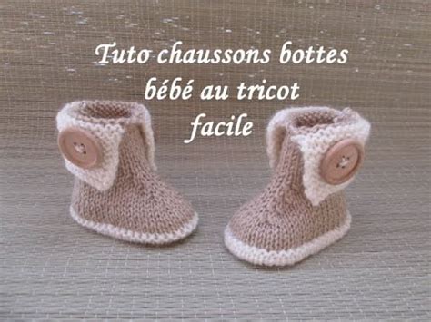 Tuto Tricot Facile Chausson Bebe Tutoriel Couture Et Tricot