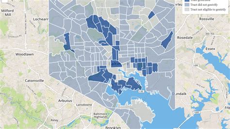 This Map Shows The Gentrification Of Baltimore S Neighborhoods Over 20 Years Baltimore