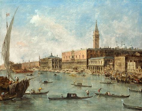 Venice - The Doges Palace and the Molo Painting by Francesco Guardi ...