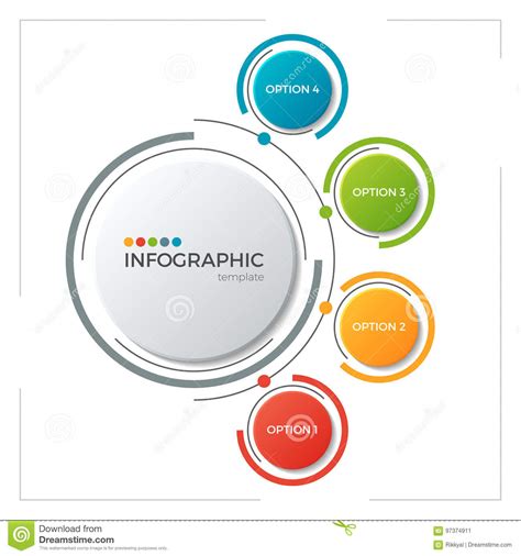 Calibre Infographic De Diagramme De Cercle Avec Options Illustration