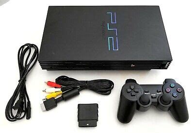 Original SONY PS2 Gaming System Bundle Black Video Game Console