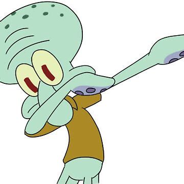 Dabbing Squidward Sticker Sticker For Sale By Karmakunta Redbubble