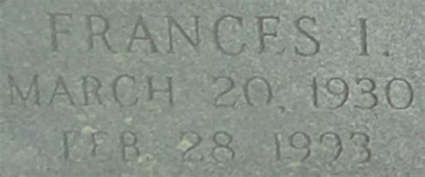 Frances I Franny Churay Bunting M Morial Find A Grave