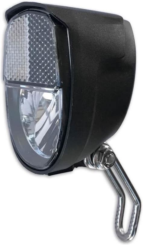 Lynx Koplamp 40 Lux Dynamo Met Reflector Zwart Bol