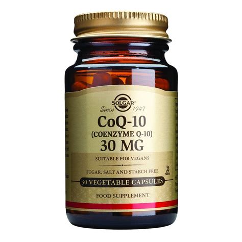 Solgar Coq10 Coenzyme Q10 Energy 30 X 30mg Vegicaps