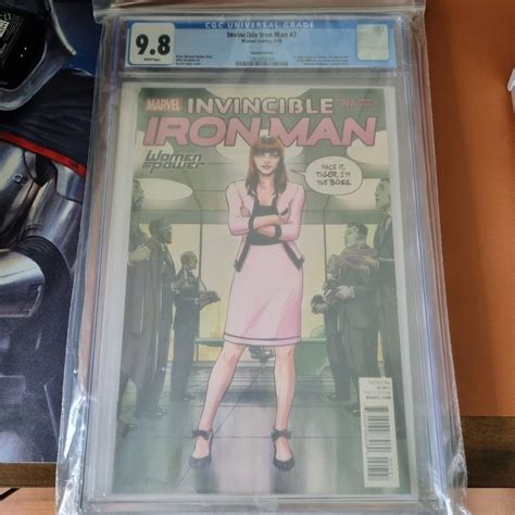 Invincible Iron Man 7 WOP VARIANT CGC 9 8 Hobbies Toys Books