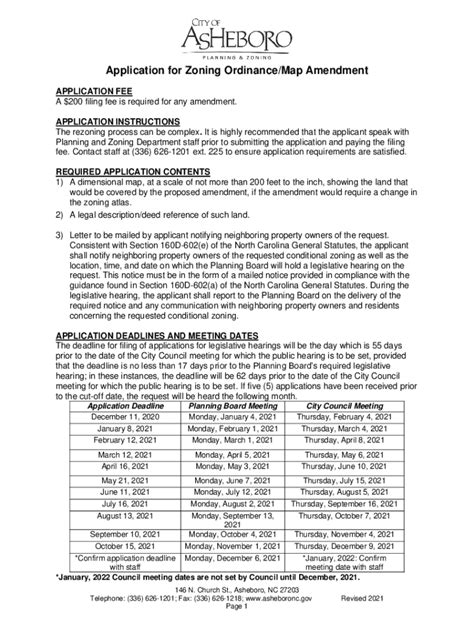 Fillable Online Planning And Zoning Department Staff Prior To