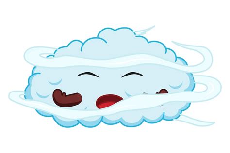 Premium Vector Cute Cloud Character Design Illustration