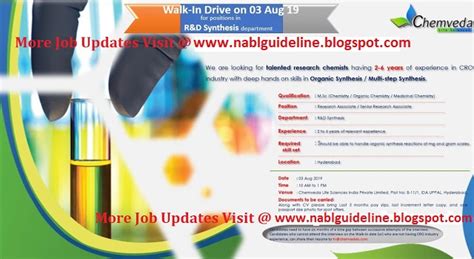 Nabl Guidelines Chemveda Life Sciences Walk In Drive For Multiple