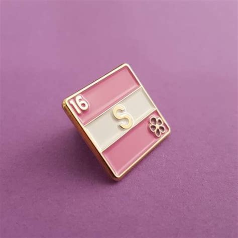 Sapphic Subtle Pride Badge Lesbian Flag Pride Enamel Pins Etsy