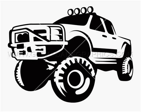 Motor Vehicle Tires Pickup Truck Car Mud Bogging - Truck Vector , Free ...