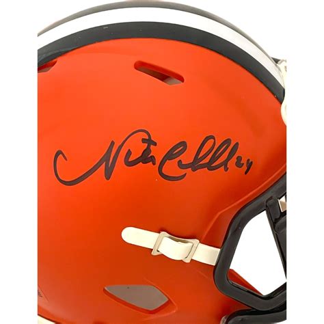 Nick Chubb Signed Cleveland Browns Mini Helmet Beckett – Denver Autographs