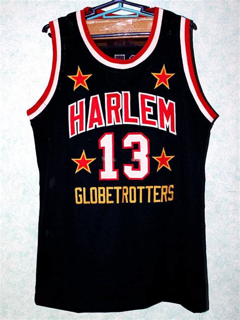 Wilt Chamberlain Harlem Basketball Jerseys Edition All Stitched