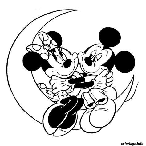 Coloriage Mickey Et Minnie Dessin