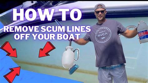 How To Remove Scum Lines Off Your Boat L Hull Cleaning The Easy Way