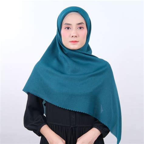 Jual Shinar Glamour Ansania Laser Cut 110x110cm Jilbab Kerudung