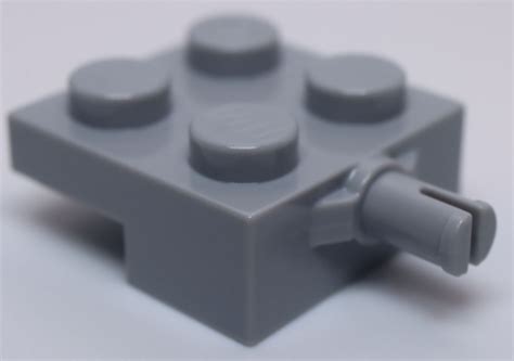 Lego 4x Light Bluish Gray Plate Modified 2 X 2 With Wheel Holder EBay