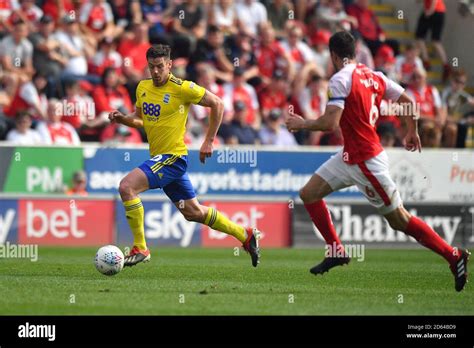 Birmingham City S Lukas Jutkiewicz Left In Action Stock Photo Alamy