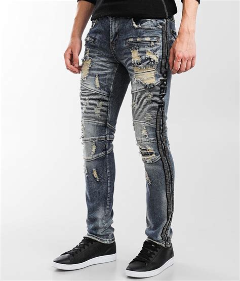 Preme Indigo Skinny Stretch Jean Mens Jeans In Indigo Buckle