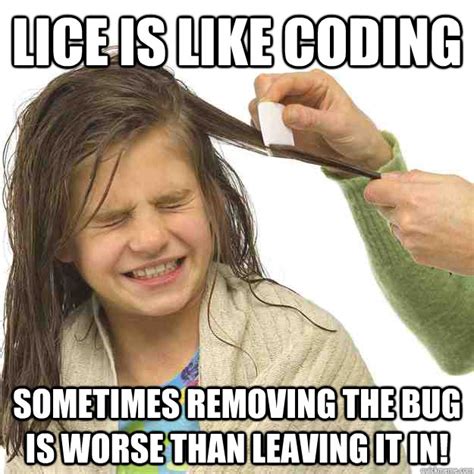 Lice vs coding memes | quickmeme