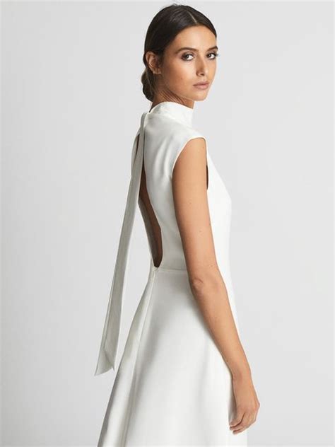 Reiss Livvy Open Back Midi Dress Reiss Rest Of World