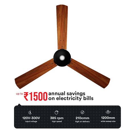 Buy Zunpulse Revelle Star Mm Blade Bldc Motor Ceiling Fan With