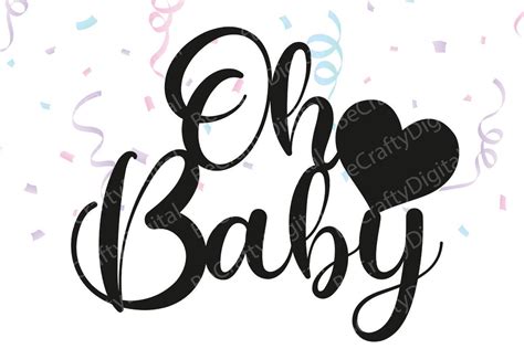 Oh Baby Funny Baby Shower Svg Design Graphic By Becraftydigital