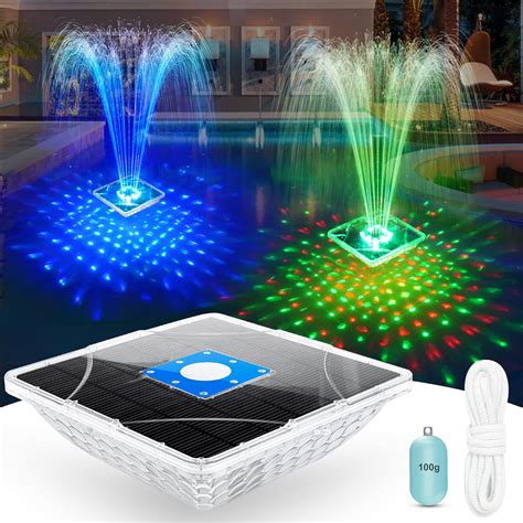 Solar Fountain with Light Show,Large Solar Pool Australia | Ubuy