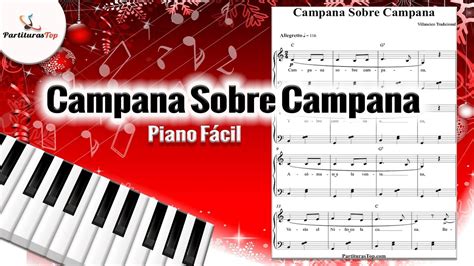 Partitura Campana Sobre Campana Piano Facil Youtube