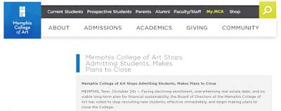 College History Garden: Memphis College of Art will no longer admit new ...