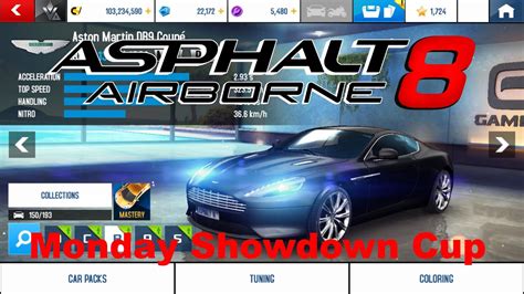 Asphalt 8 Airborne Aston Martin DB9 Coupé Max Pro on Monday Showdown