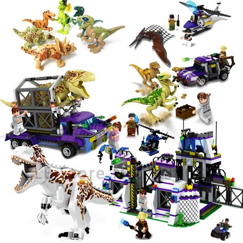 320PCS Set LEGO 8003 Jurassic World Sets 4 Park 3 Dinosaurs T Rex