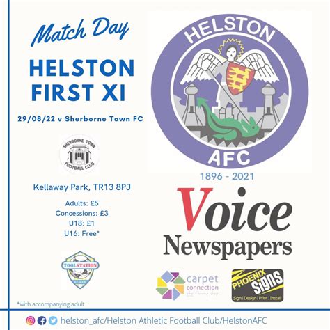 Sherborne Town Fc On Twitter Rt Helstonafc Game Day