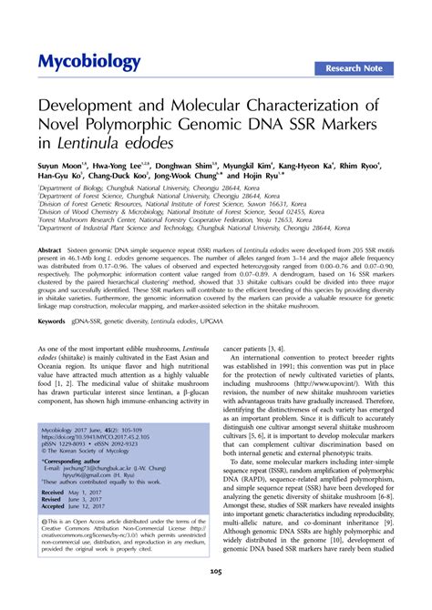 PDF Development And Molecular Characterization Of Novel Polymorphic