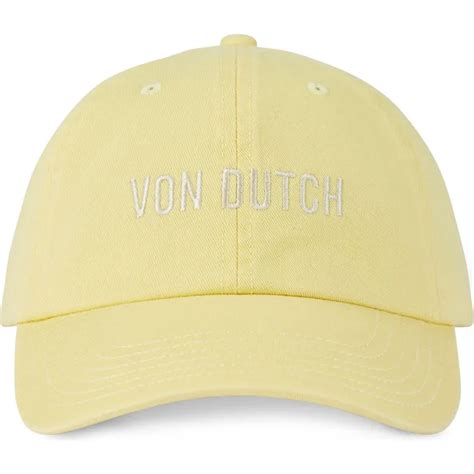 Gorra Curva Amarilla Ajustable Lyel De Von Dutch Caphunters Es