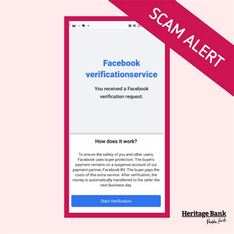 Facebook Marketplace Fake Payment Portal Scam Alert Heritage Bank