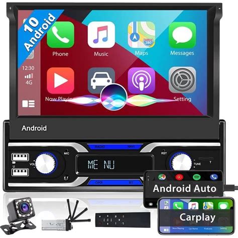 Autoradio Bluetooth Android Din Avec Carplay Sans Fil Gps Pouces