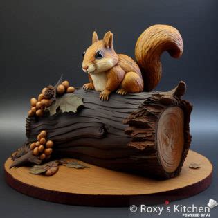 Tree Stumps With Squirrels Cakes Roxy S Kitchen