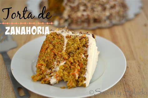 Sweet Y Salado Torta O Pastel De Zanahoria