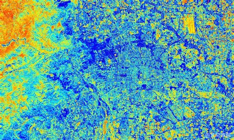 卫星影像多光谱数据应用 北京市多光谱影像图 卫星多光谱数据北京亿景图