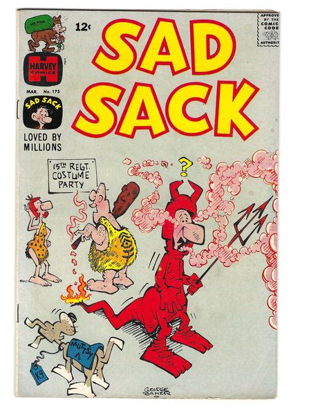 Sad Sack 175 Htf Silver Age Harvey Humor Fn East Bay Comics