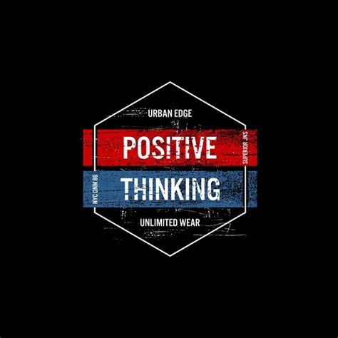 Premium Vector | Think positive quote typographic background design