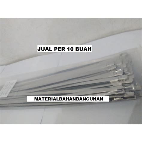 Jual Per 10 Buah Kabel Tis Stainless Steel 4 6 X 700 Mm Pengikat Cable