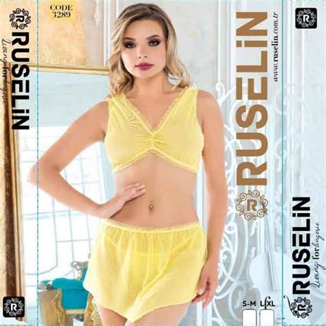 Yellow Stylish Lingerie Flourish