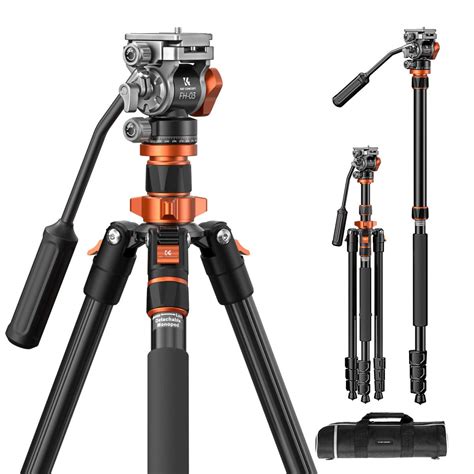 Video Camera Tripod 83 2 1m Compact Aluminum For Dslr Kentfaith