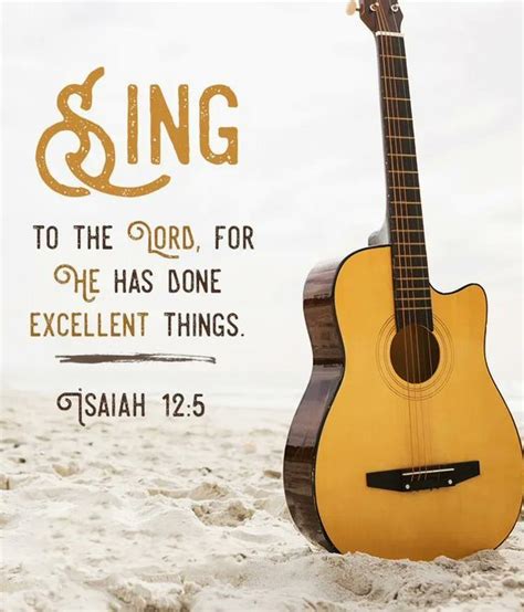 The Living Isaiah 12 5 NKJV Sing To The LORD For He Has