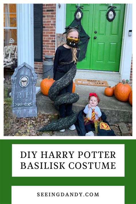 How to make a DIY Harry Potter Basilisk Costume Perfect for Halloween ...